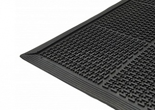 Мат резиновый "Скраббер"  910х1520х14мм.черный